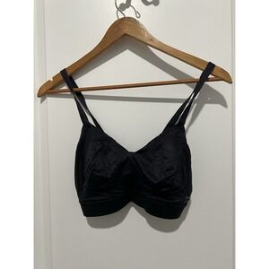 Tommy John Second Skin Triangle Bra‎ Black M D-DD Womens